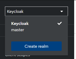 Image with create realm button