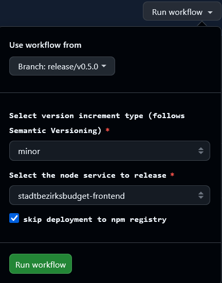 example of Npm Release